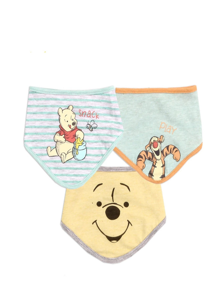 3 Piece Bandana Bibs, Pooh Bear