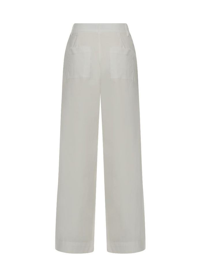 Pants APOELLA Alexa Poplin Pants White Apoella