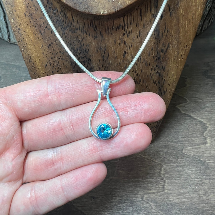 Blue Topaz Pendant