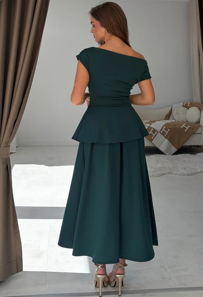 Connie Peplum Midi Dress