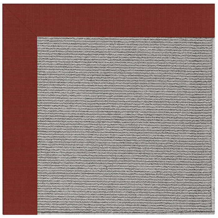 Creative Concepts-Plat Sisal Dupione Henna Indoor/Outdoor Bordere Rectangle Corner image