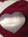 Selenite Crystal Heart - Gift Packaged - dinosaursrocksuperstore