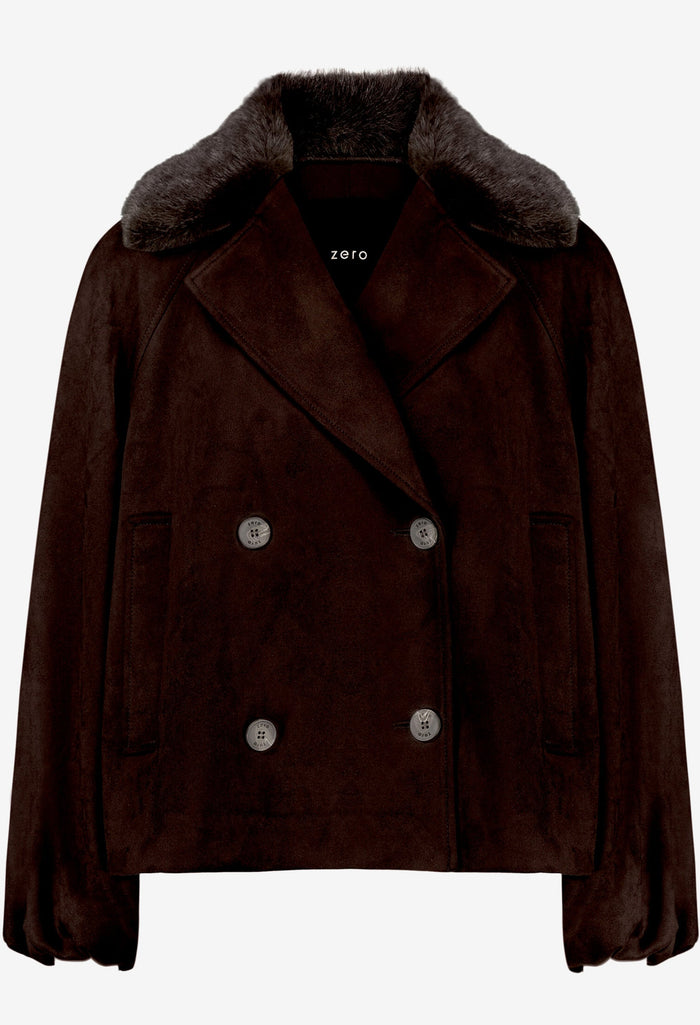 Faux Suede Jacket