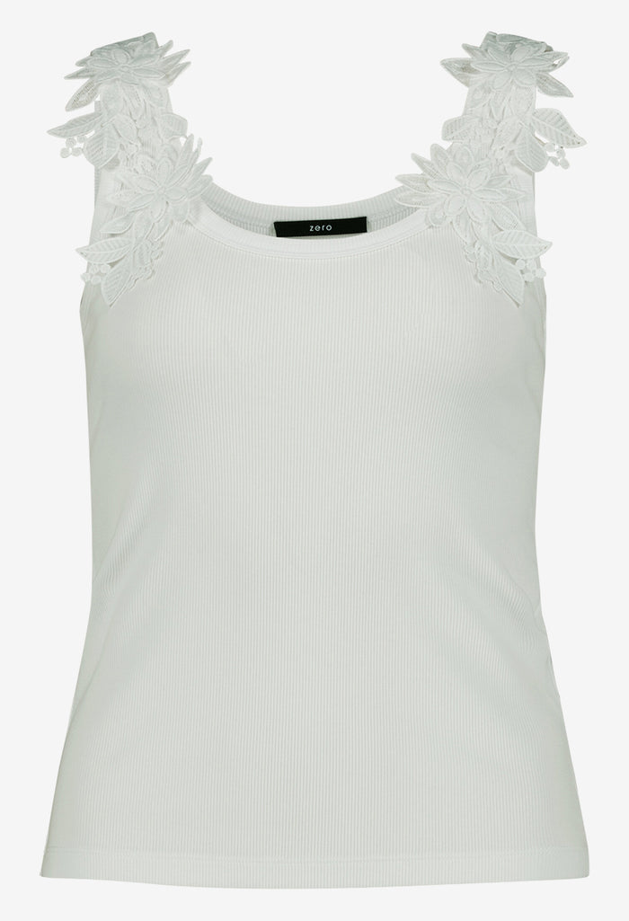 Floral Detail Sleeveless Top
