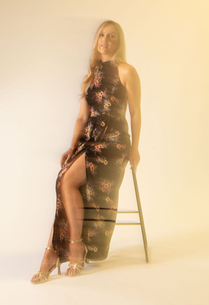 Floral Halter Jumpsuit