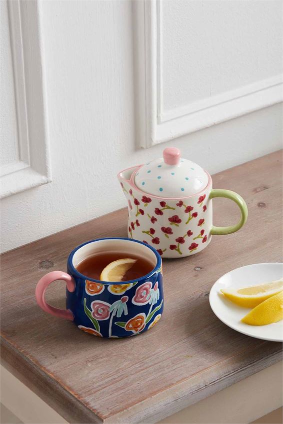 Floral Tea Set for One