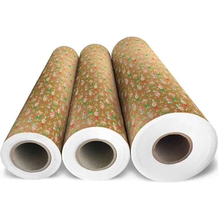 Gift Wrap - Holiday Cheers - Recycled Fiber