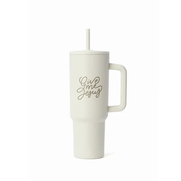 Give Me Jesus 40oz Tumbler in Taupe