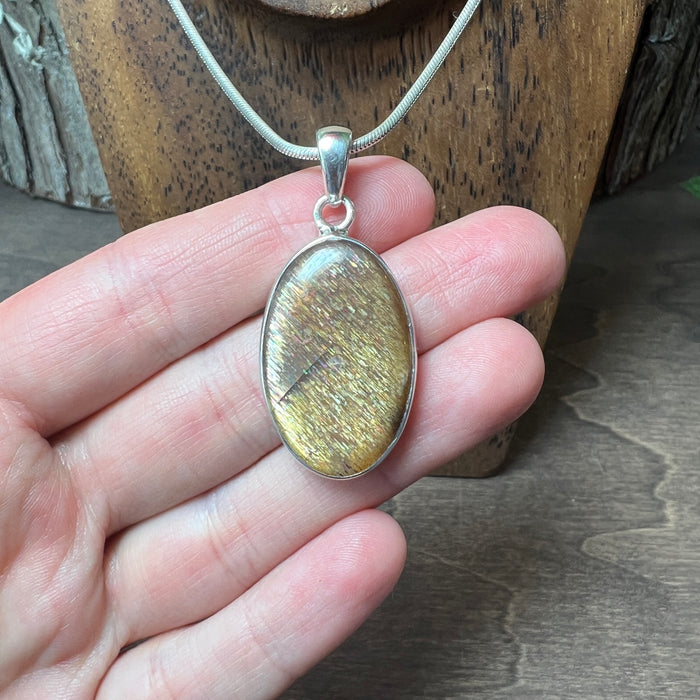 Golden Feldspar Pendant