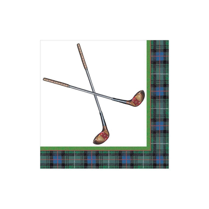Golfing Boxed Paper Cocktail Napkins