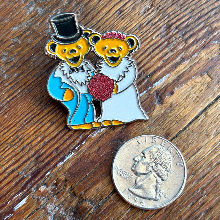 Grateful Dead Wedding Bears Enamel Pin
