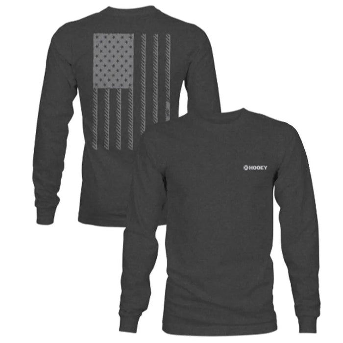 HOOey Liberty Roper ( Charcoal ) - Mens Long Sleeve T-Shirt - Hatcountry