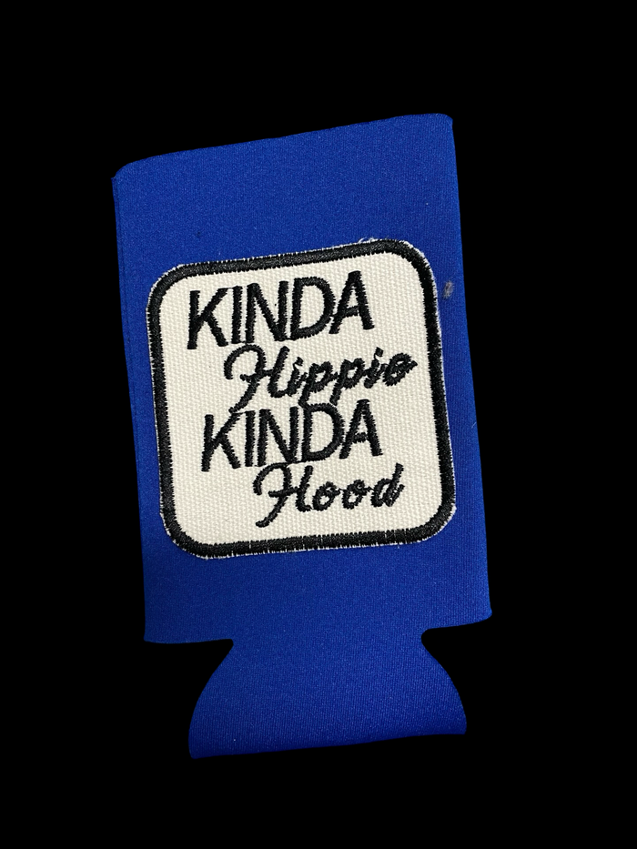 Kinda Hippy Kinda Hood Blue Skinny Can cooler