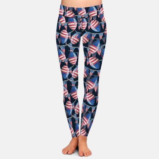 Ladies American Football Printed Leggings