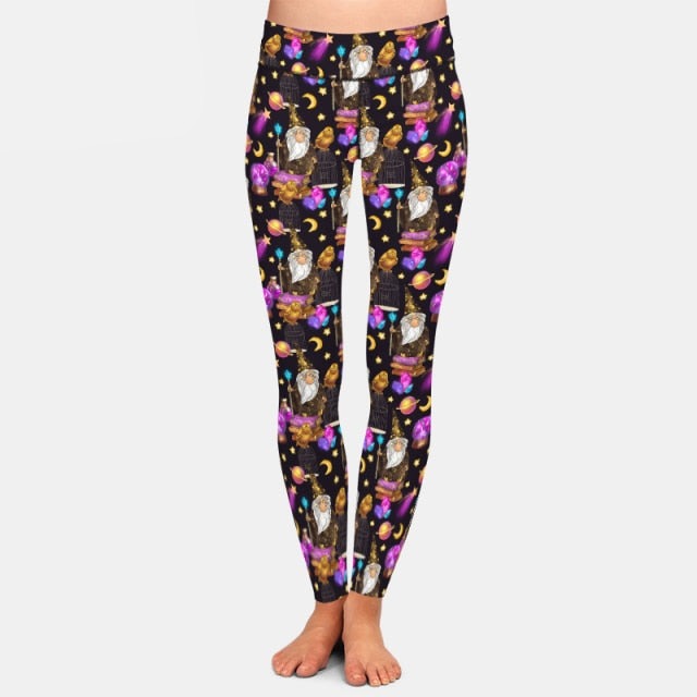 Ladies Assorted 3D Owls & Magic Designed Leggings