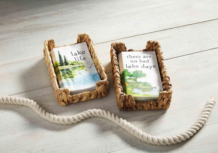 Lake Life Guest Towel and Basket Set