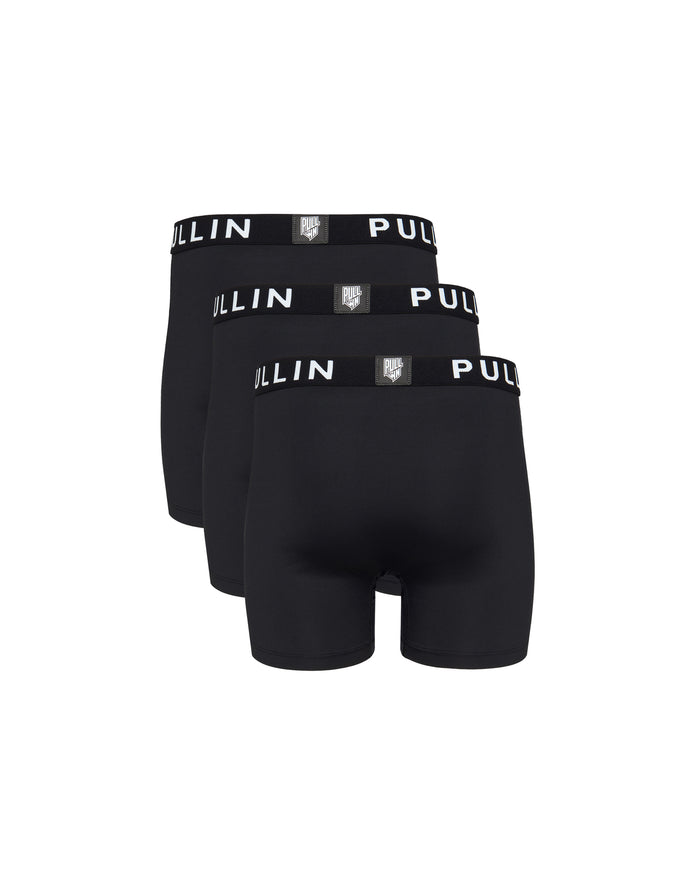 pack de 3 boxers longs black PULLIN en polyamide