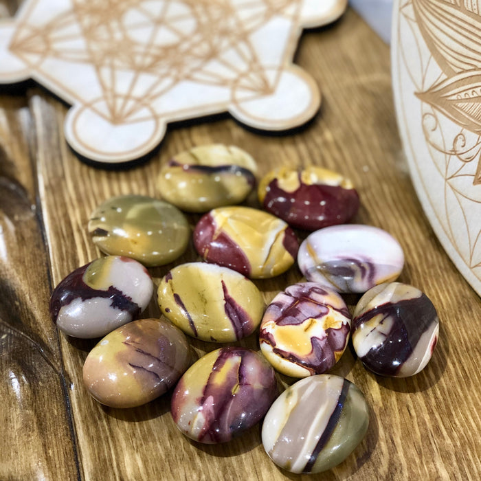 Mookaite Palm Stone