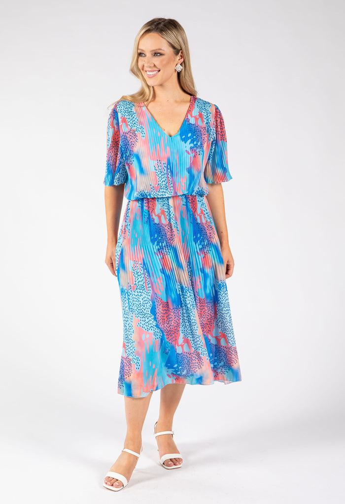 Multi Plisse Dress