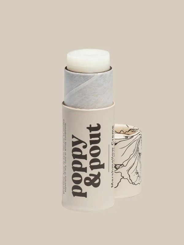 Marshmallow Creme Poppy & Pout Lip Balm