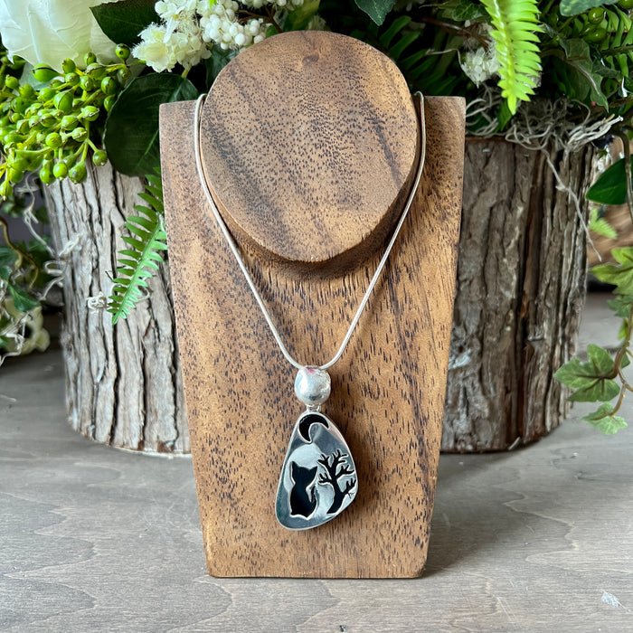 Reversible Black Onyx Pendant