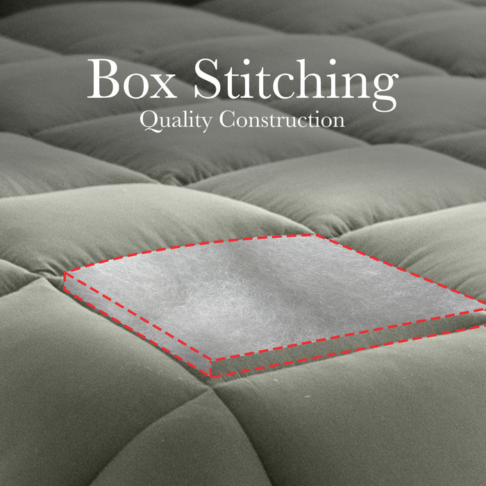 Royal Comfort 350GSM Bamboo Quilt Luxury Bedding Duvet All Seasons - KING SIZE - Charcoal