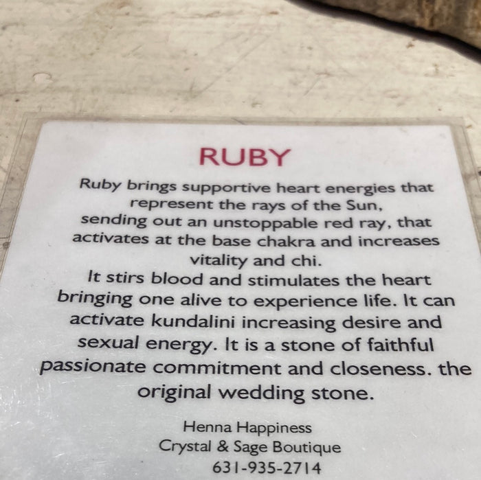 Ruby pendent