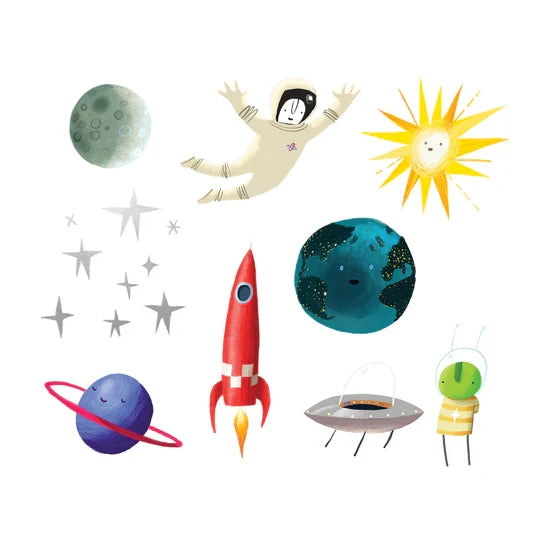 Space Explorers Tattoo Set
