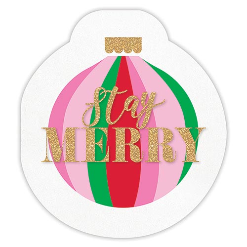 Stay Merry Die Cut Napkins
