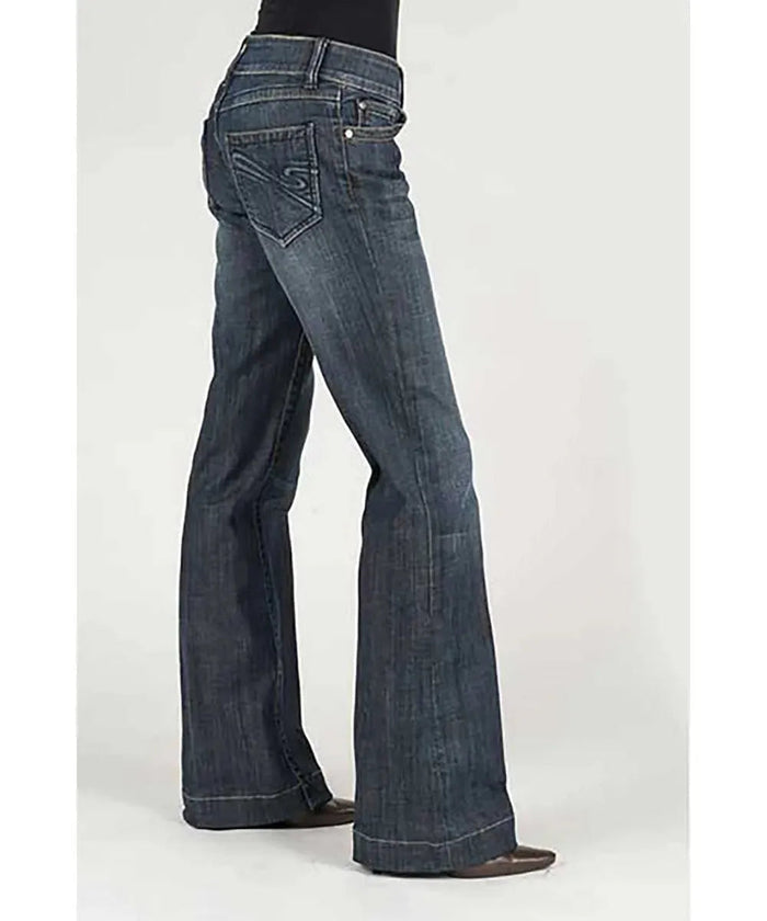 Stetson 214 Stretch Trouser Fit Dark Wash w/ S Pocket- Women's Jeans - Hatcountry