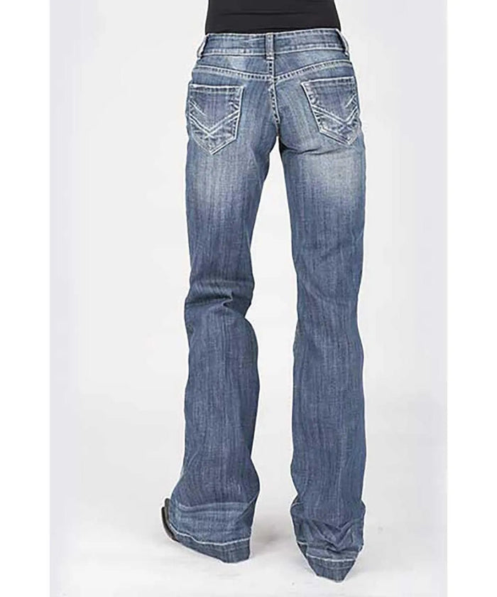 Stetson 214 Trouser Fit Bleached w/ X Pocket- Women's Jeans - Hatcountry