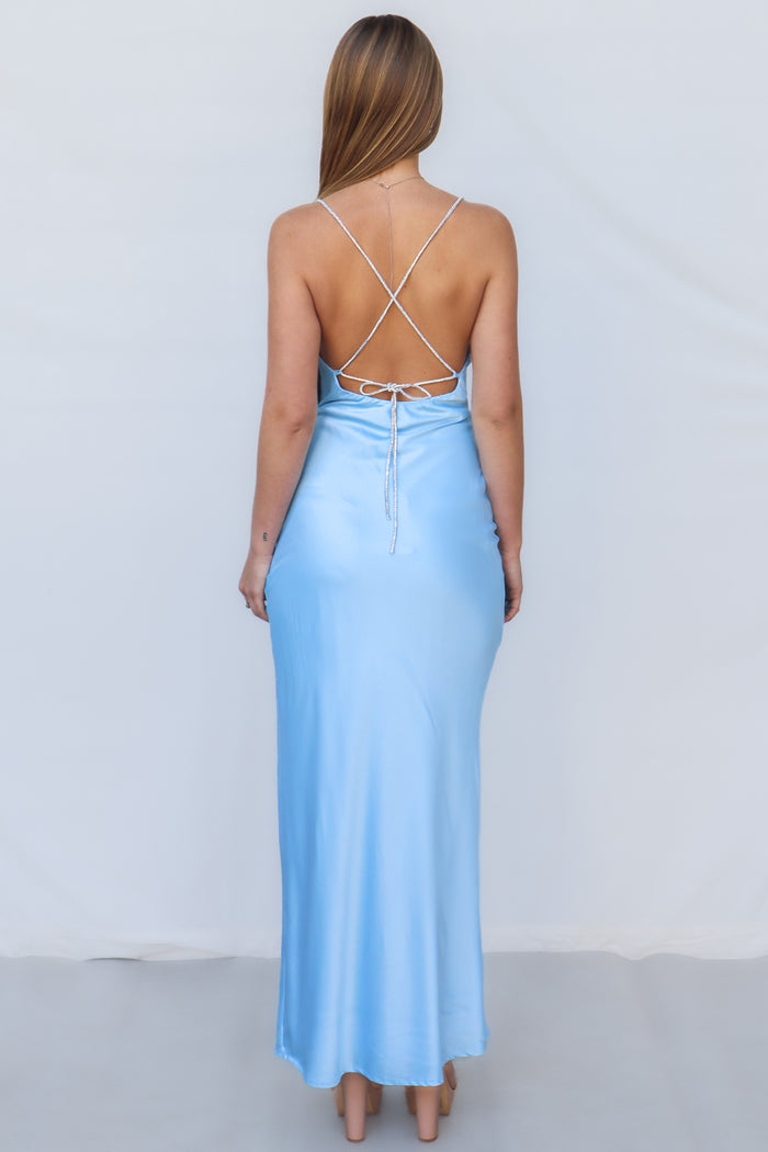 Takiyah Maxi Dress - Blue - Runway Goddess