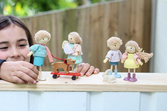 Tender Leaf Toys Doll Edward with Flexible Limbs & His Skateboard