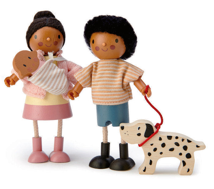 Tender Leaf Toys Doll Mrs Forrester with Flexible Limbs & Her Baby