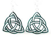 Celtic trinity knot triquetra earrings, eco-friendly jewelry made in USA
