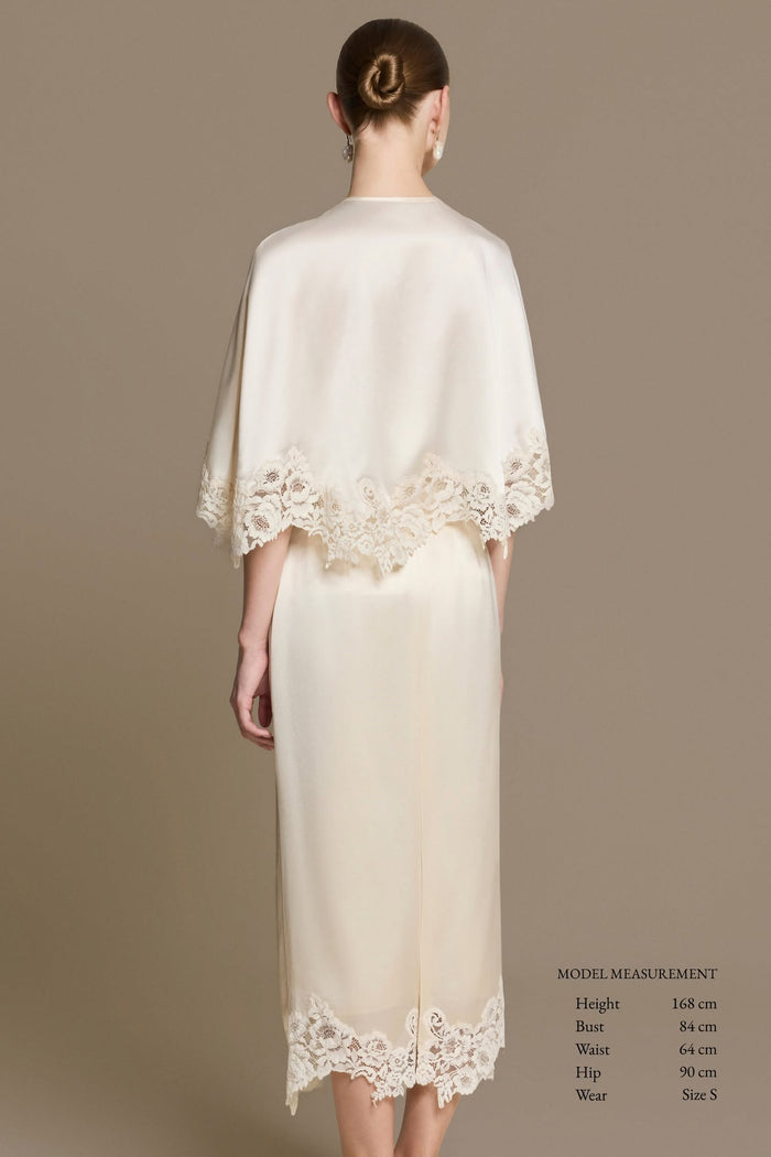 Velour Silk Cape