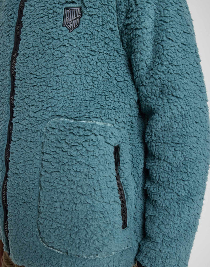 veste homme sherpa park blue PULLIN en polyester