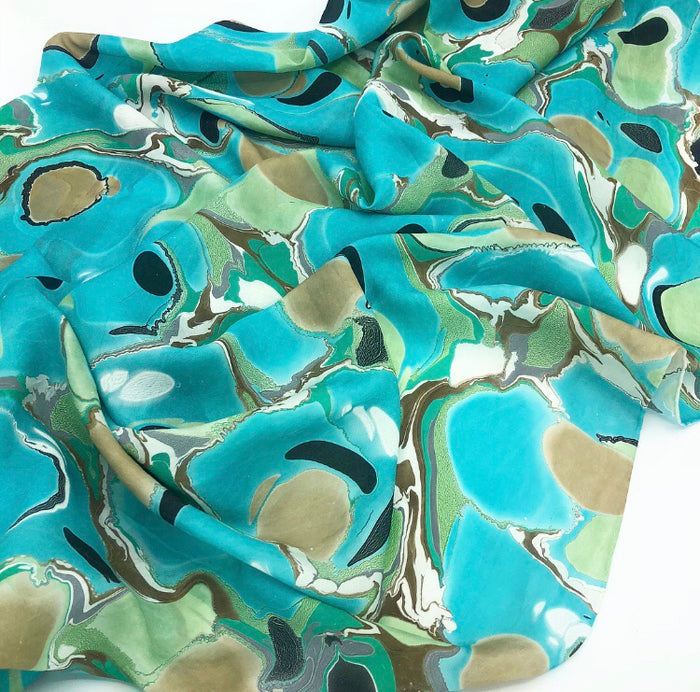 Viridian Large Silk Wrap - No One Alike