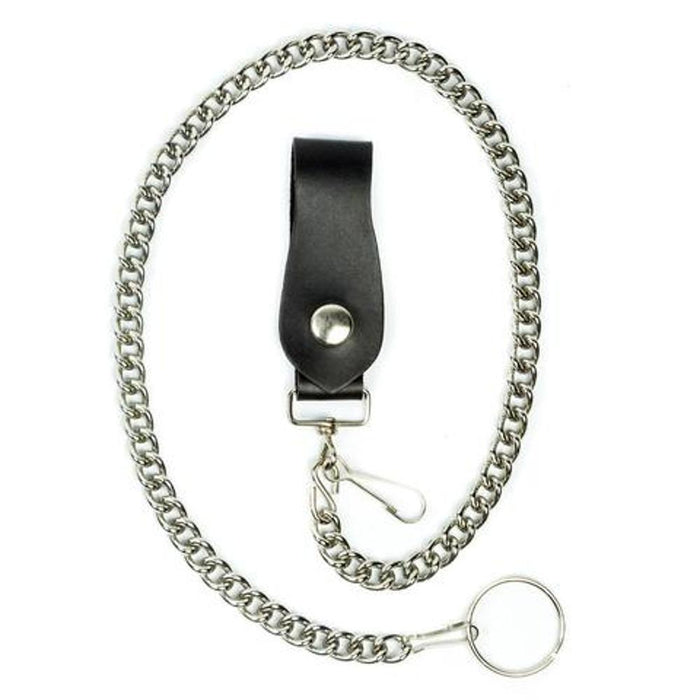 Wallet Chain With Leather Snap Beltloop