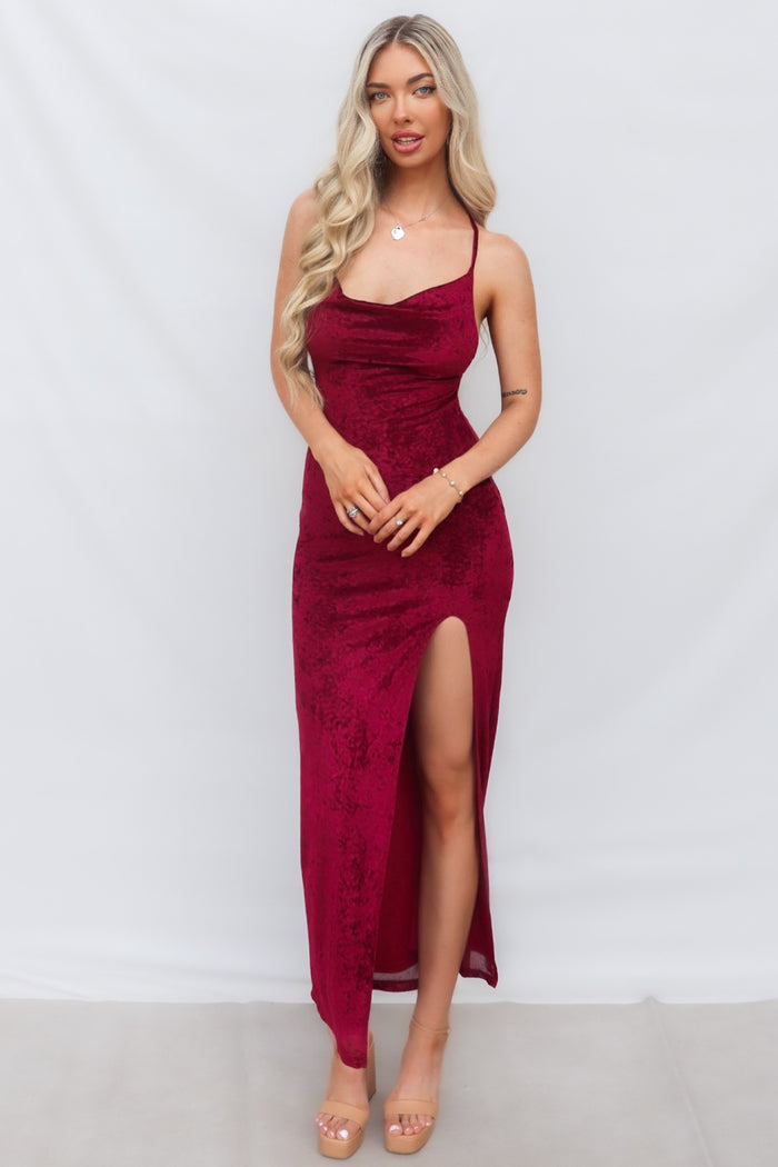 Ziggy Maxi Dress - Red - Runway Goddess