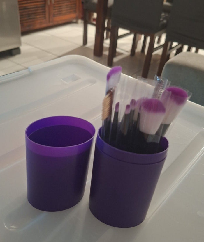 12 Piece Brush Set - Purple