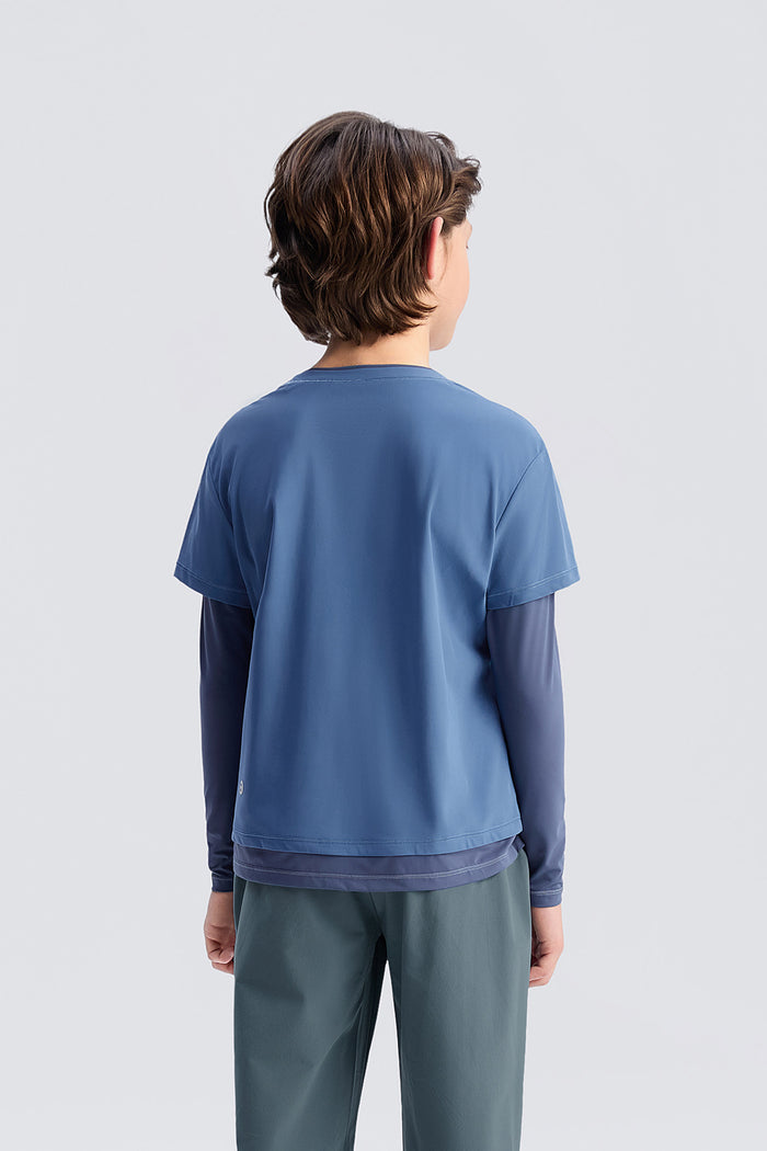 2-in-1 Long Sleeves Tee **Atlantic**