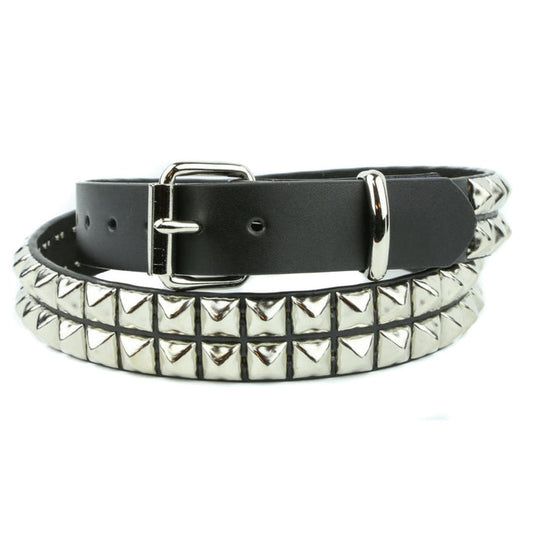 2 Row Pyramid Stud Belt