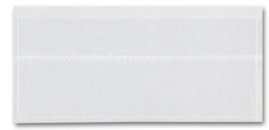 20149 Adhesive Transparent Plastic File Pockets 4 x 8" QTY 250