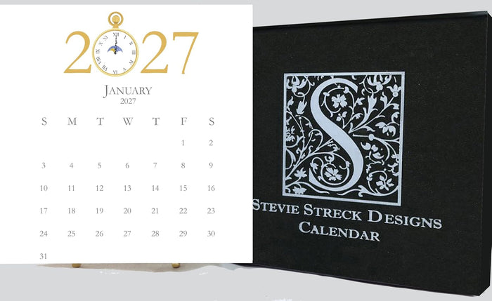 2027 Stevie Streck Calendar With Easel