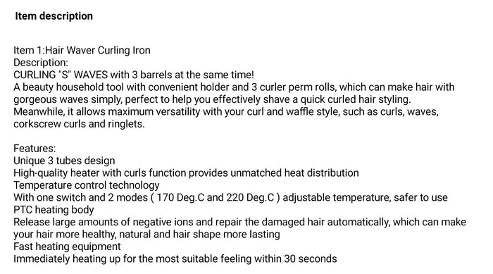 3 Barrel Hair Curler