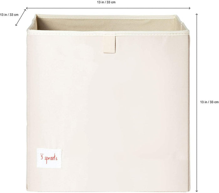 3 Sprouts Fabric Storage Box - Orange Kangaroo