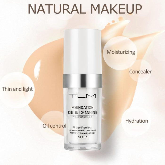 30ml TLM Colour Changing Hydrating Long Lasting Foundation Cream & Blush