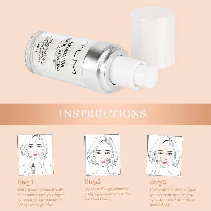 30ml TLM Colour Changing Hydrating Long Lasting Foundation Cream & Blush