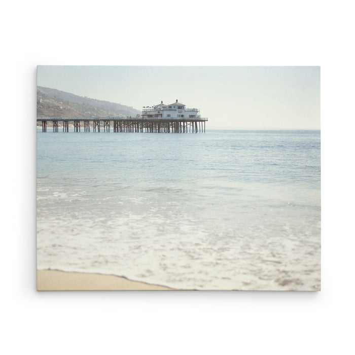 Canvas print of Malibu Pier in California, titled 'Malibu Pier'
